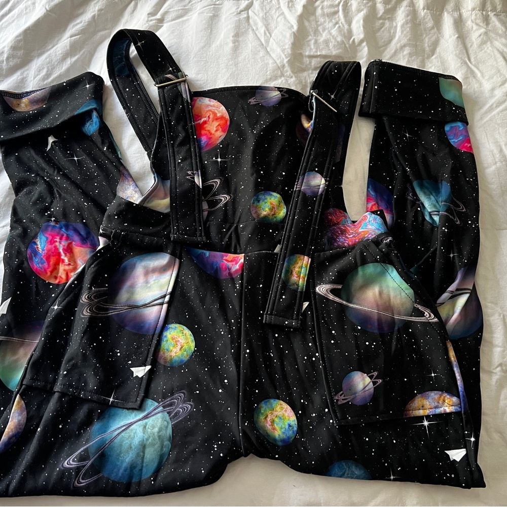 Blackmilk paper universe overalls